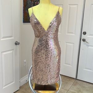Gold Sequin Dress